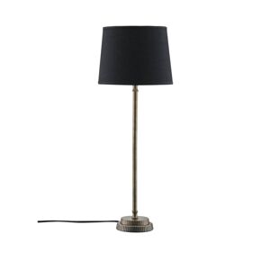 PR Home PR Home Stolní lampa Kent, černá/mosaz, kónické stínidlo