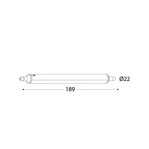 Fumagalli LED žárovka R7s 10,5W, délka 18,9cm, 1 100 lm, CCT