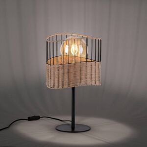 Leuchten Direkt Stolní lampa Reed ze dřeva a kovu